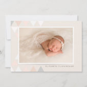 Moderne geometrische fotobaptisme-uitnodiging kaart (Voorkant)