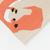 Moderne geometrische foxpatroon fleece deken (Hoek)