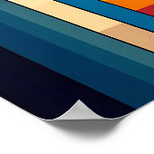 Moderne geometrische fusie - Abstracte kleurenblok Poster (Hoek)