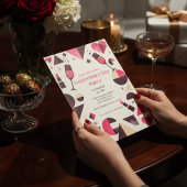 Moderne Geometrische Galentine's Uitnodiging
