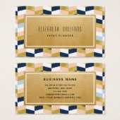 Moderne Geometrische gebeurtenisplanner Visitekaar Visitekaartje (Voorkant /achterkant)