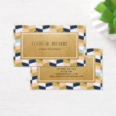 Moderne Geometrische gebeurtenisplanner Visitekaar Visitekaartje (Bureau)