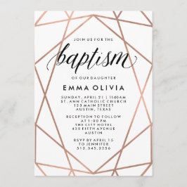 Moderne geometrische gegevens over de witte doop kaart