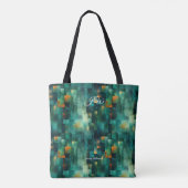 Moderne Geometrische Gepersonaliseerde Canvas tas  (Achterkant)