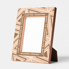 Moderne Geometrische Gepersonaliseerde Gravure Art Gegraveerde Lijstjes
