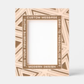 Moderne Geometrische Gepersonaliseerde Gravure Art Gegraveerde Lijstjes (Voorkant)