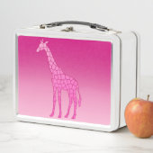 Moderne geometrische Giraffe, fusie en lichtroze (In situ)