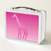 Moderne geometrische Giraffe, fusie en lichtroze (Achterkant)