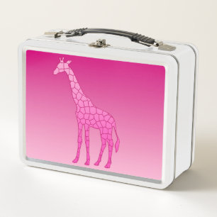Moderne geometrische Giraffe, fusie en lichtroze