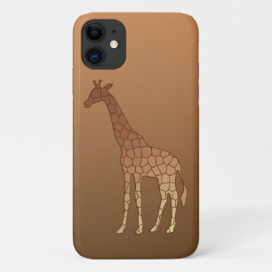 Moderne geometrische Giraffe, koper en bruin Case-Mate iPhone Case