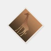 Moderne geometrische Giraffe, koper en bruin Servetten (Hoek)