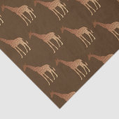 Moderne geometrische Giraffe, koper en bruin Tissuepapier (Detail)