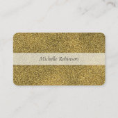 Moderne Geometrische Glitter Gold Professional Visitekaartje (Voorkant)