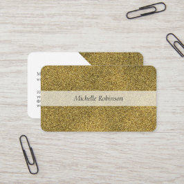 Moderne Geometrische Glitter Gold Professional Visitekaartje
