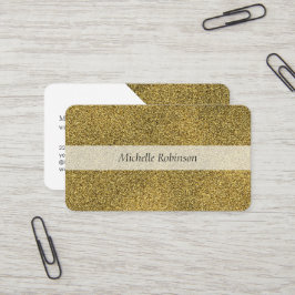 Moderne Geometrische Glitter Gouden Professionele Visitekaartje