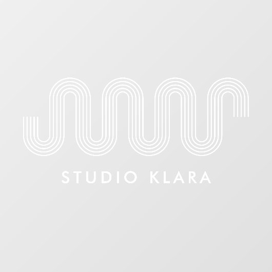 Moderne Geometrische Golf Boho Lijn Kunst Zakelijk Raamsticker (Vel)