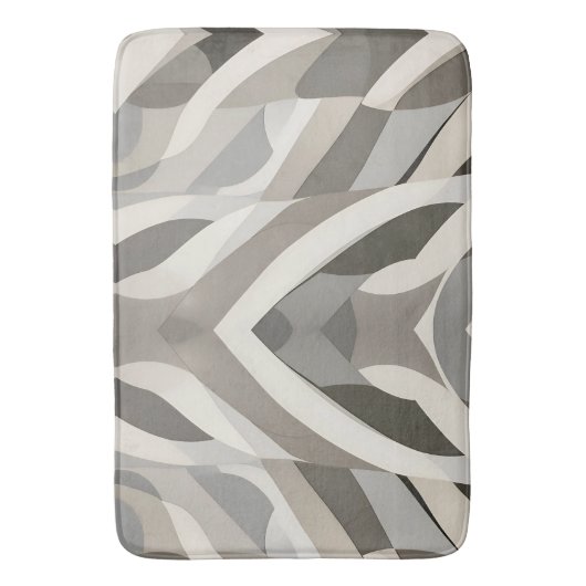 Moderne geometrische golfpatroon badmat (Voorkant Verticaal)