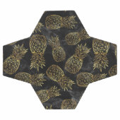 Moderne geometrische gouden anananassen voetbal (Enkel)