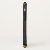 Moderne geometrische gouden en zwarte achtergrond Case-Mate iPhone case (Achterkant/links)