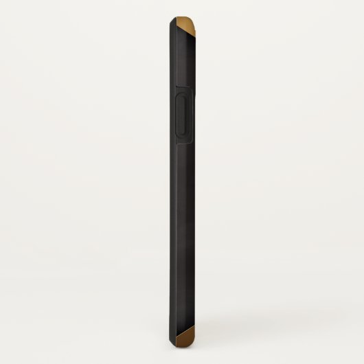 Moderne geometrische gouden en zwarte achtergrond Case-Mate iPhone case (Achterkant/rechts)