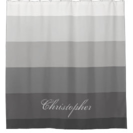 Moderne geometrische gradiëntgradiënt met aangepas douchegordijn