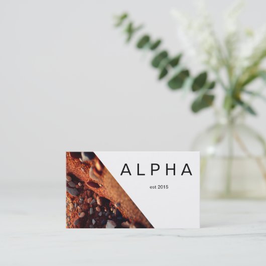 Moderne geometrische grindvuil constructieontwerp  visitekaartje (Staand voorkant)