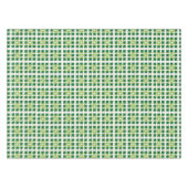 Moderne geometrische groene bosvierkanten patroon tafelkleed (Voorkant (Horizontaal))
