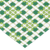 Moderne geometrische groene bosvierkanten patroon tafelkleed (Gekanteld)