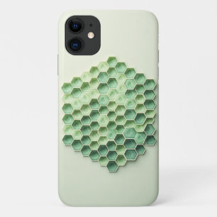 Moderne geometrische groene honingraatstructuur - Case-Mate iPhone case