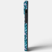 Moderne geometrische groene monogram uit het midde Case-Mate iPhone case (Achterkant / Links)