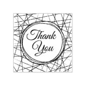 Moderne geometrische hand getekende lijst kunst da rubberstempel (Afrduk)