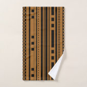 Moderne geometrische handdoek met effen achtergron (Handdoek)
