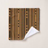 Moderne geometrische handdoek met effen achtergron (Wasdoekje)