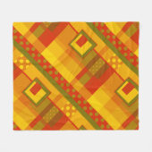 Moderne geometrische Herfst kleurenventilator Fleece Deken (Voorkant (Horizontaal))
