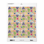 Moderne geometrische herinneringen geïnspireerd pa etiket (Full Sheet)