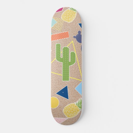 Moderne geometrische herinneringen geïnspireerd pa skateboard (Voorkant)