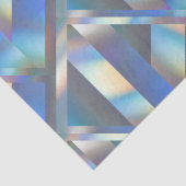 Moderne geometrische holografische pasteelregenboo tissuepapier (Detail)