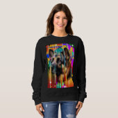 Moderne Geometrische Hond   Trui (Voorkant volledig)