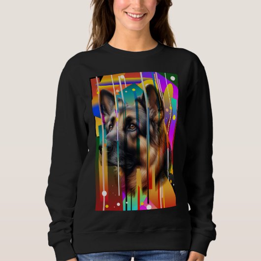 Moderne Geometrische Hond   Trui (Voorkant)
