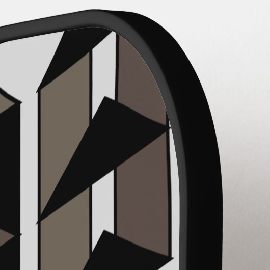 Moderne geometrische huiskunst pickleball paddle (Links Detail)