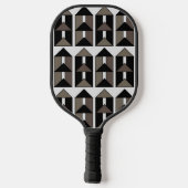 Moderne geometrische huiskunst pickleball paddle (Achterkant)