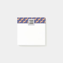 Moderne geometrische in elkaar grijpende patroon  post-it® notes