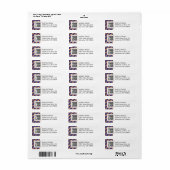 Moderne geometrische ineen grijpend patroon  etiket (Full Sheet)