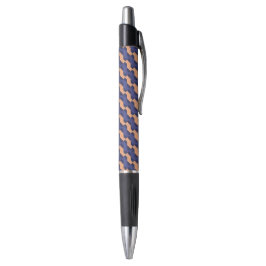 Moderne geometrische interlocking patroon op maat pen