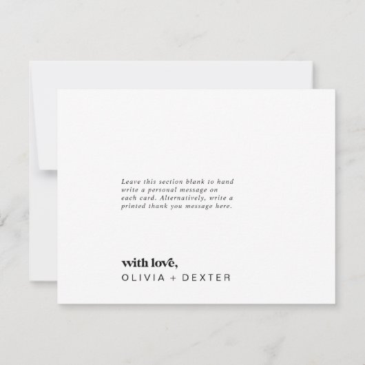 Moderne geometrische kaart - Hartelijk dank (Achterkant)