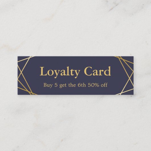 Moderne geometrische kaart voor mini-logo mini visitekaartje (Voorkant)