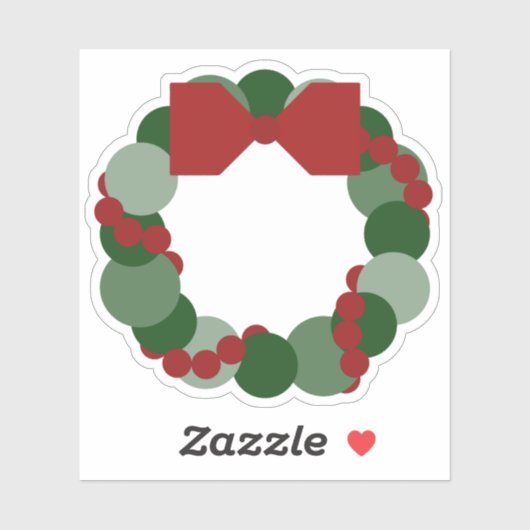 Moderne Geometrische kerstbeker Sticker (Vel)