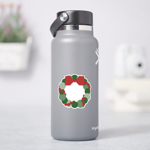 Moderne Geometrische kerstbeker Sticker