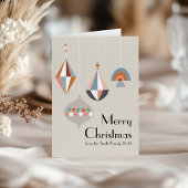 Moderne geometrische kerstdagen kaart