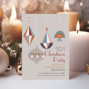 Moderne Geometrische Kerstfeest  Kaart